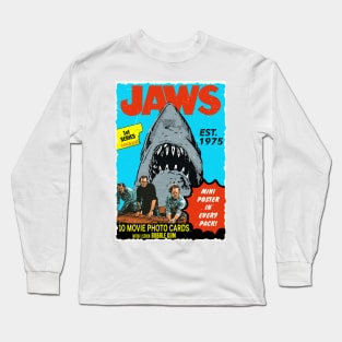 Vintage Jaws Trading Card Wrapper - 1st Series Long Sleeve T-Shirt